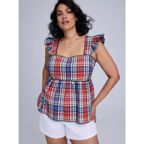 NWOT   TORRID Belle Isle Ruffle Babydoll Top - Picture 3 of 4